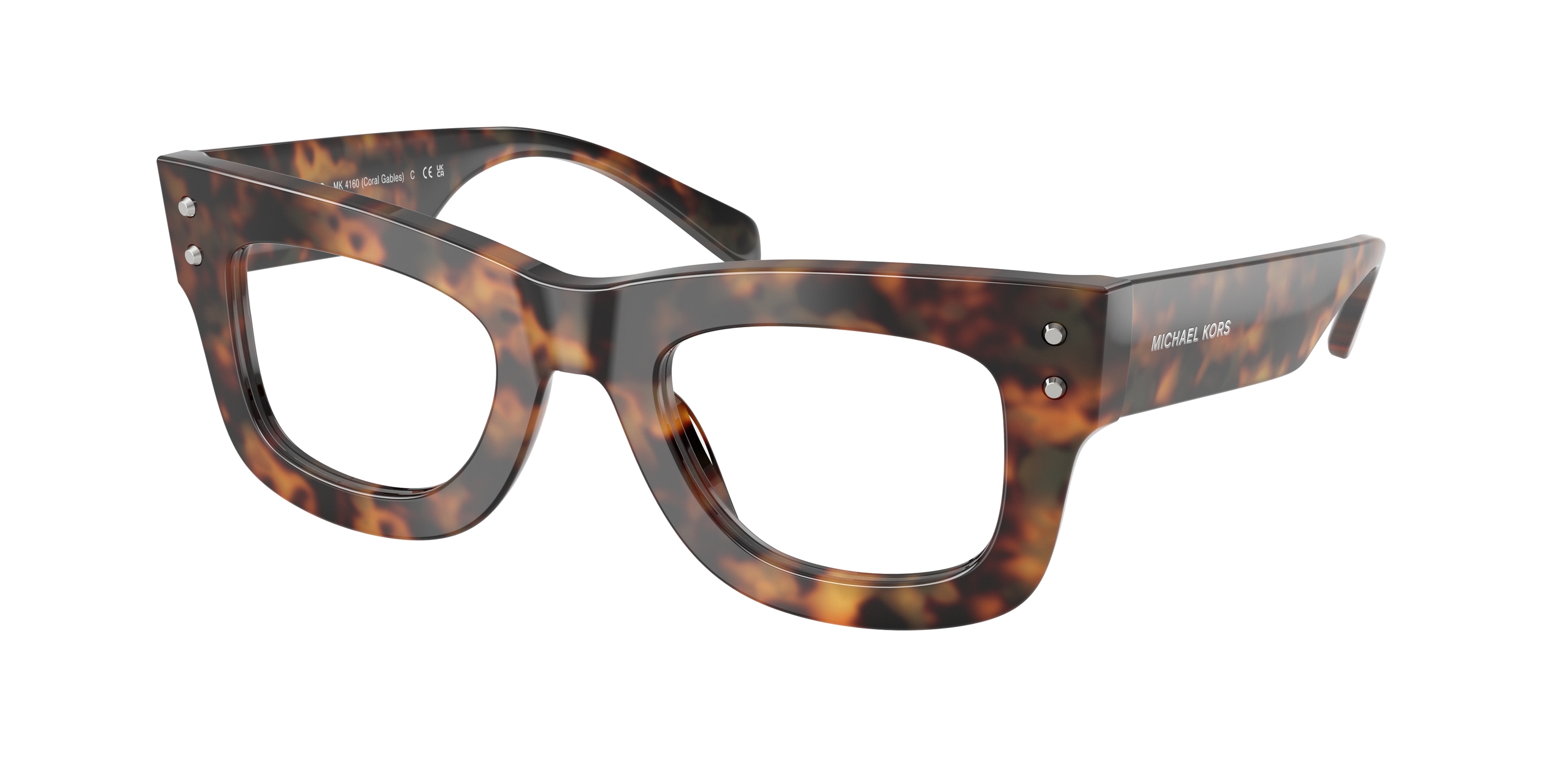 Michael Kors Woman MK4160 CORAL GABLES 3904 Vista frames Acetate Turtle Transparent Squared Normal-image